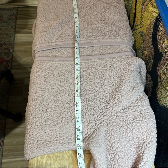 Cozy All Day Dusty Pink Open Front Sherpa Style Cardigan Women’s 2X - Picture 4 of 14